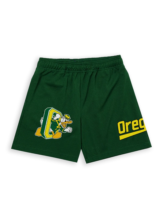 PINE-GREEN DUCK SHORTS