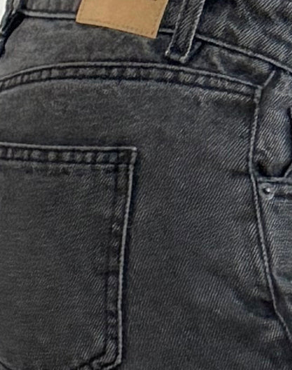 Parallel Jeans in Washed Black Grey