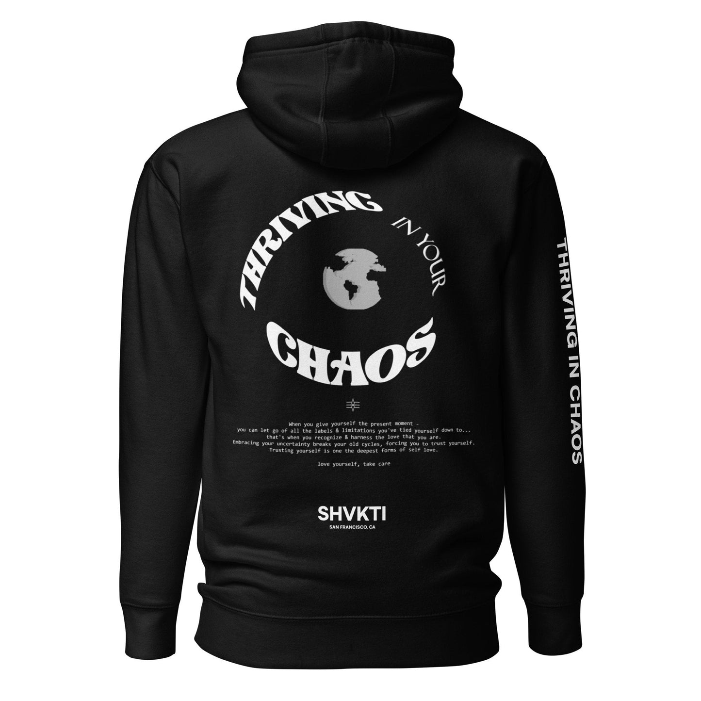 THRIVING IN CHAOS - ORIGINAL BLACK HOODIE (REDUX)