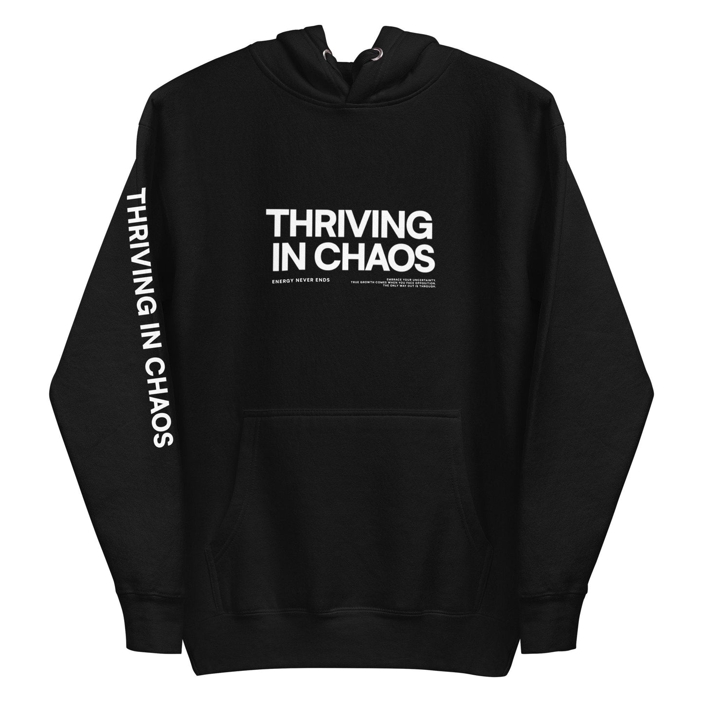 THRIVING IN CHAOS - ORIGINAL BLACK HOODIE (REDUX)