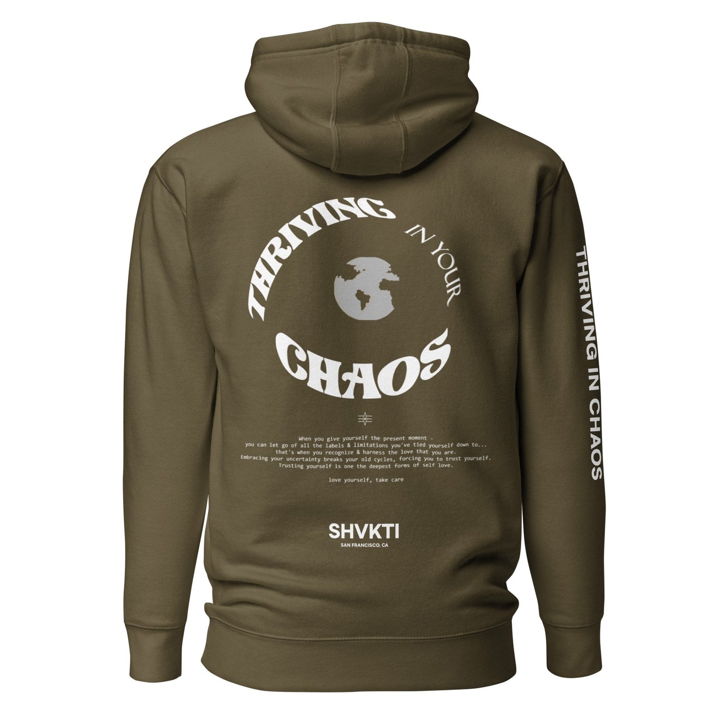 THRIVING IN CHAOS - ORIGINAL BLACK HOODIE (REDUX)